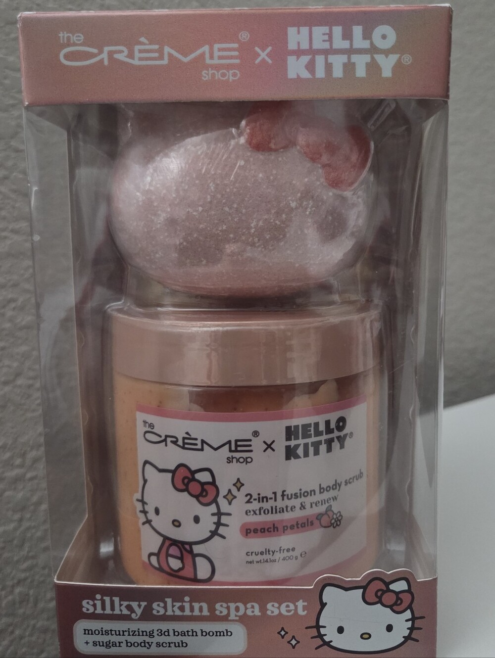 Hello Kitty Peach Petals Silky Skin Spa Set - Pink